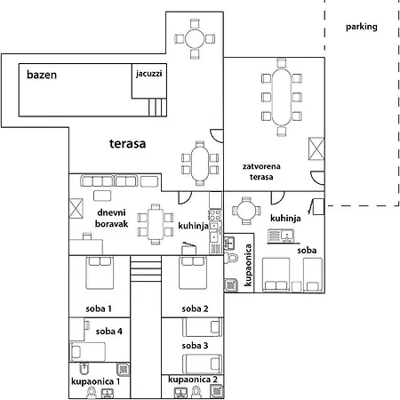 Villa Lucia With Private Pool And A Whirlpool Vis